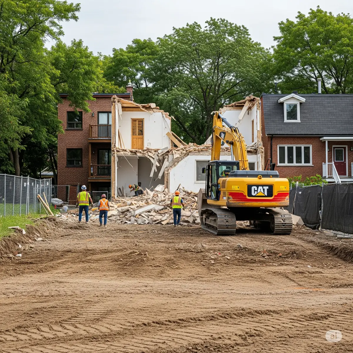 demolition and site prep