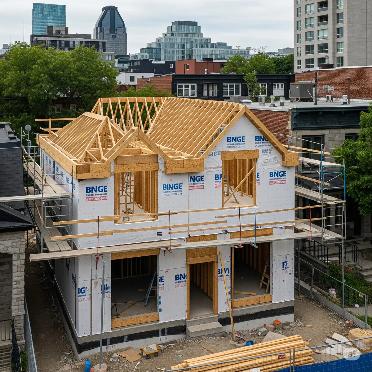 exterior construction