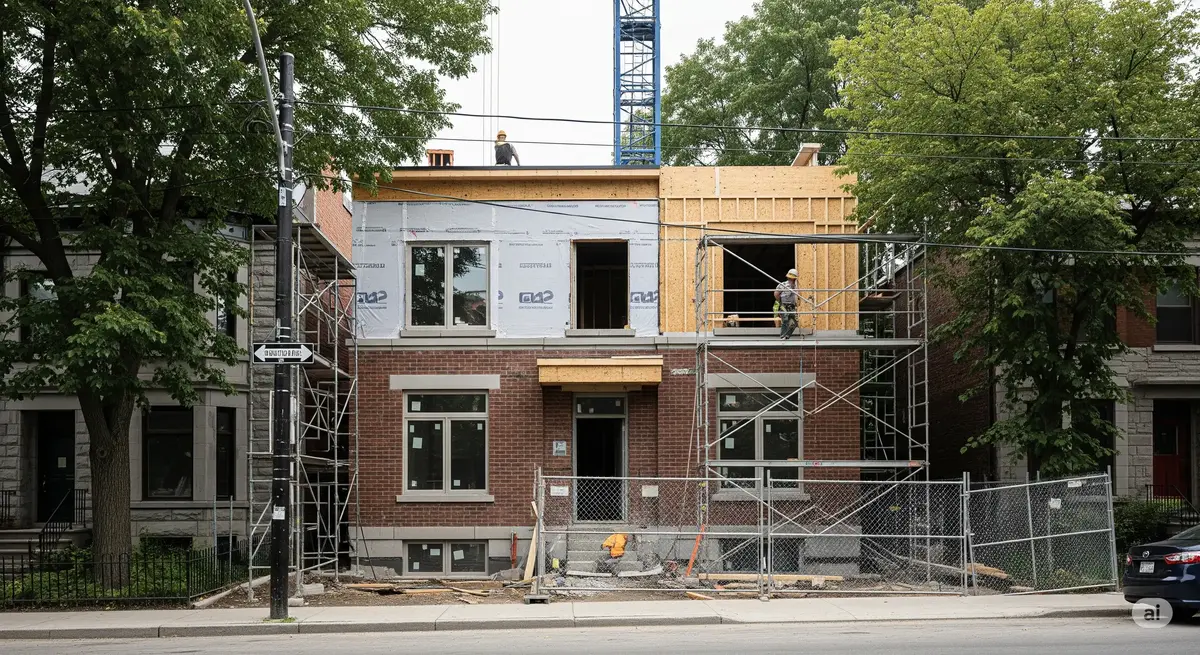 exterior construction